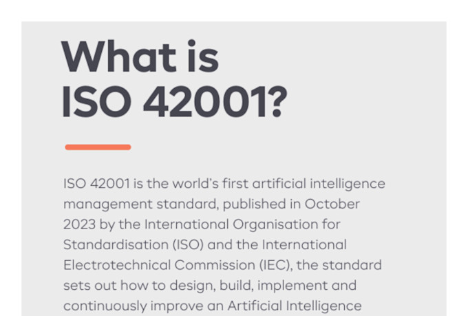 help you with your iso 42001